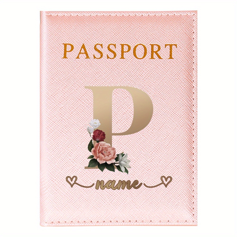 TEMU Customized Name Passport , Business Organizer, Sleeve With Personalized And For Women(5.5''x 3.9'')