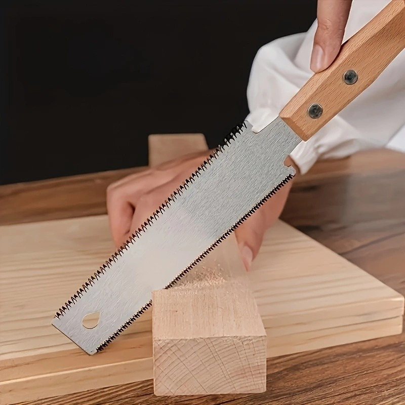 

Precision Japanese Woodworking Hand Saw - Flexible Metal Blade, Wooden Straight , Ideal For Flush Cuts & Carpentry, Woodworking Tools