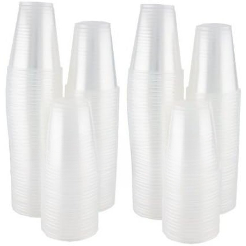 Case Of 2 500 3 Oz Disposable Clear Plastic Cups 100 Count Packages 25100 Dont Miss 9542