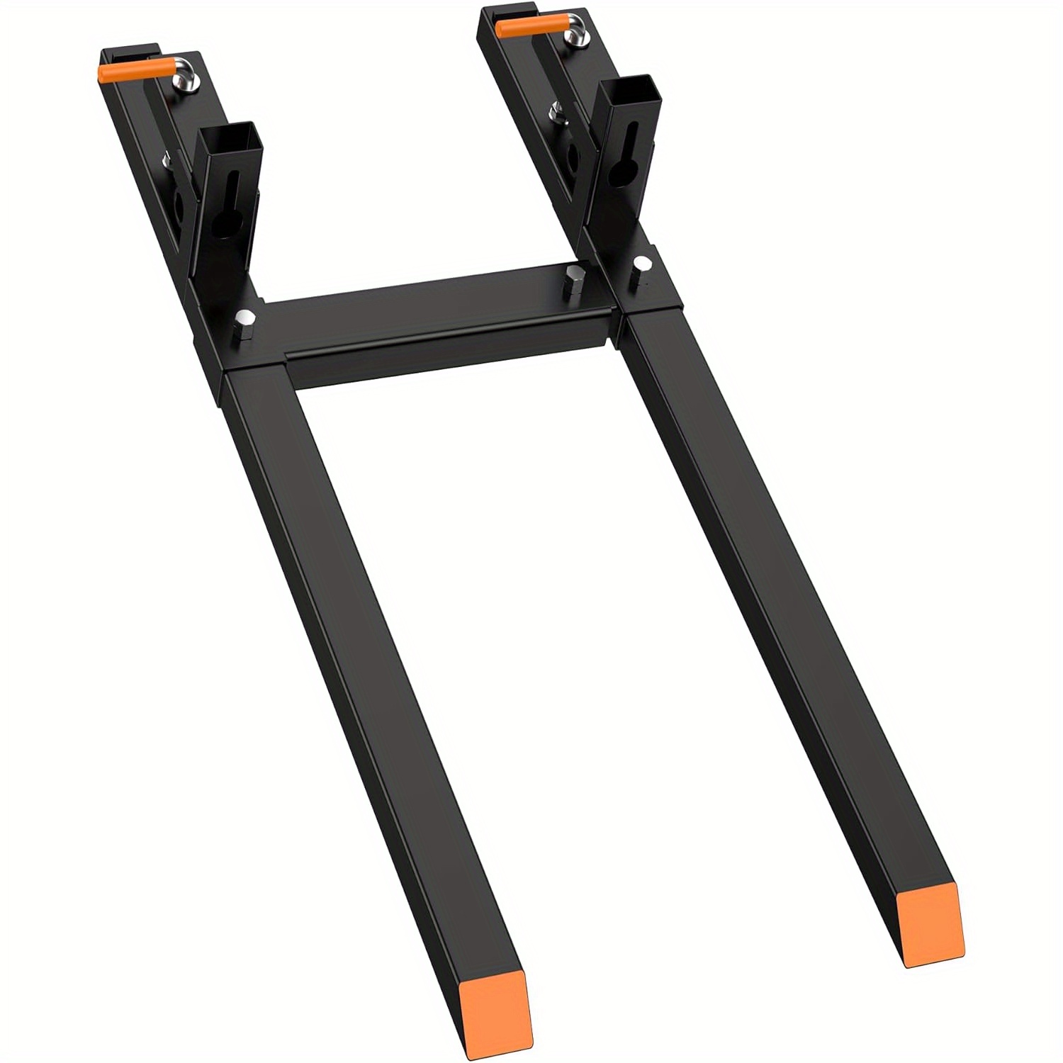 

Lingstar 4000 Lbs Clamp On Pallet Forks 60" Heavy Duty Pallet Forks With Adjustable Stabilizer Bar For Tractor Bucket Loader Skid Steer