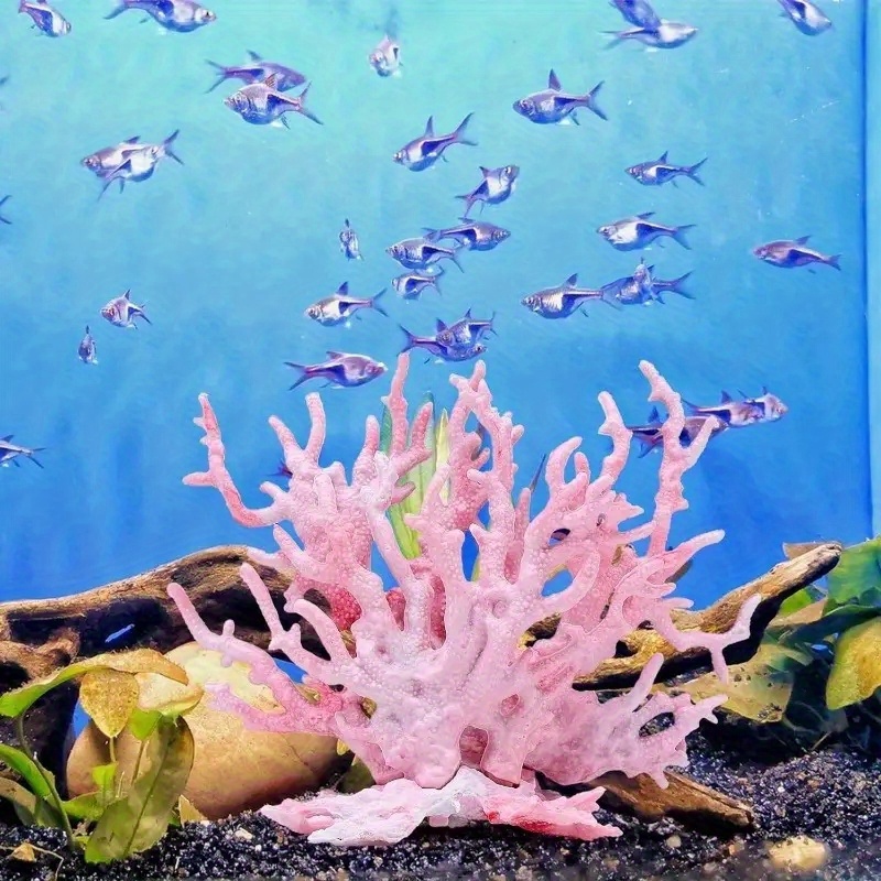 

Ocean Charm Artificial Decor, Pvc Aquarium Ornament For Underwater Scene, Easy Install Aquatic Plant Decoration For Fish Tank Display