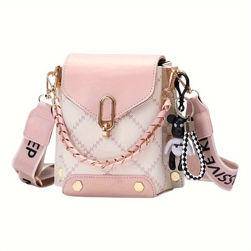 ★masmarulez★ mama leather miniature chain cross bag _ Pink mama leather miniature chain cross bag _ Pink : Masmarulez