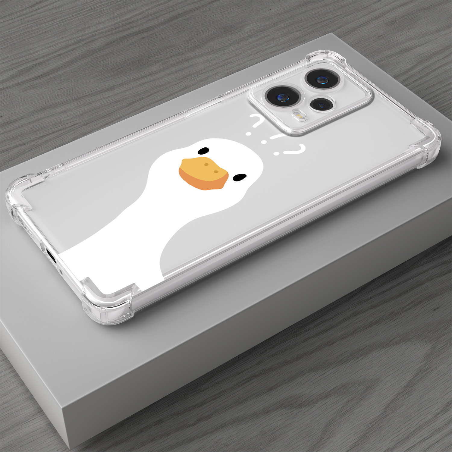 

Cute Cartoon Goose Transparent Tpu Phone Case, Shockproof Corners, Compatible With Xiaomi 11 Lite/11t Series/12 Series/13 Series/poco M3 Pro/, 11 & 12 Models