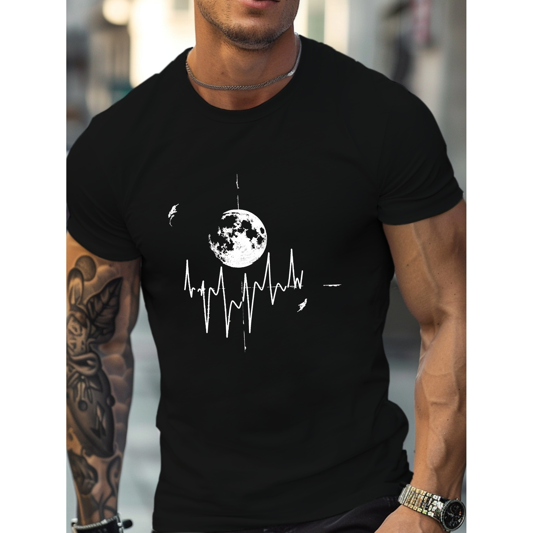 

Earth Heartbeat Design G500 Pure Cotton Men's T-shirt Comfort Fit