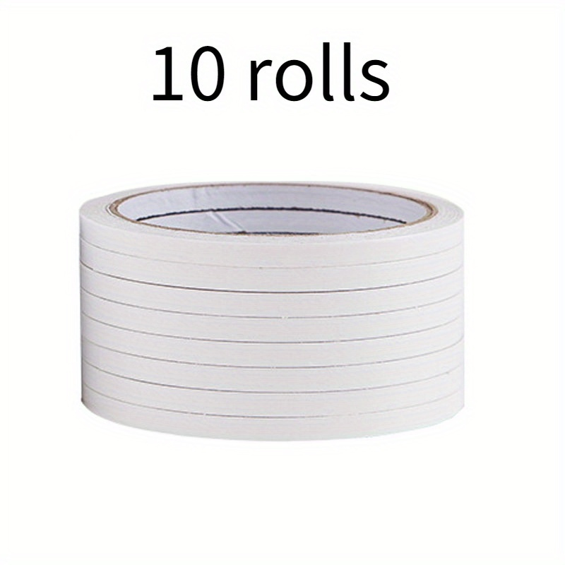 

10 Rolls 177.17inch/450cm Double Sided Transparent Tape - Strong Adhesive For Office, School, Diy, Scrapbooking, Art, Crafts, Cards, And Gifts