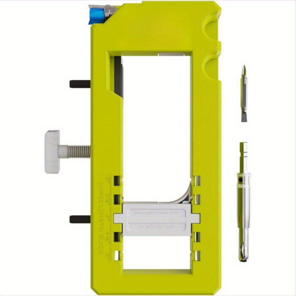 TEMU Kit de Mortaiser pour Charnières de Porte à Installation Facile - Convient aux Charnières de 3" à 5", Types Carrés et Radieux, Inclut Gabarit de