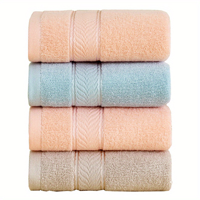 

3-piece Ultra-soft Cotton Towels - Absorbent & Quick-dry For Face And Hands, Perfect For Bathroom, Travel, Gym, Spa, Camping