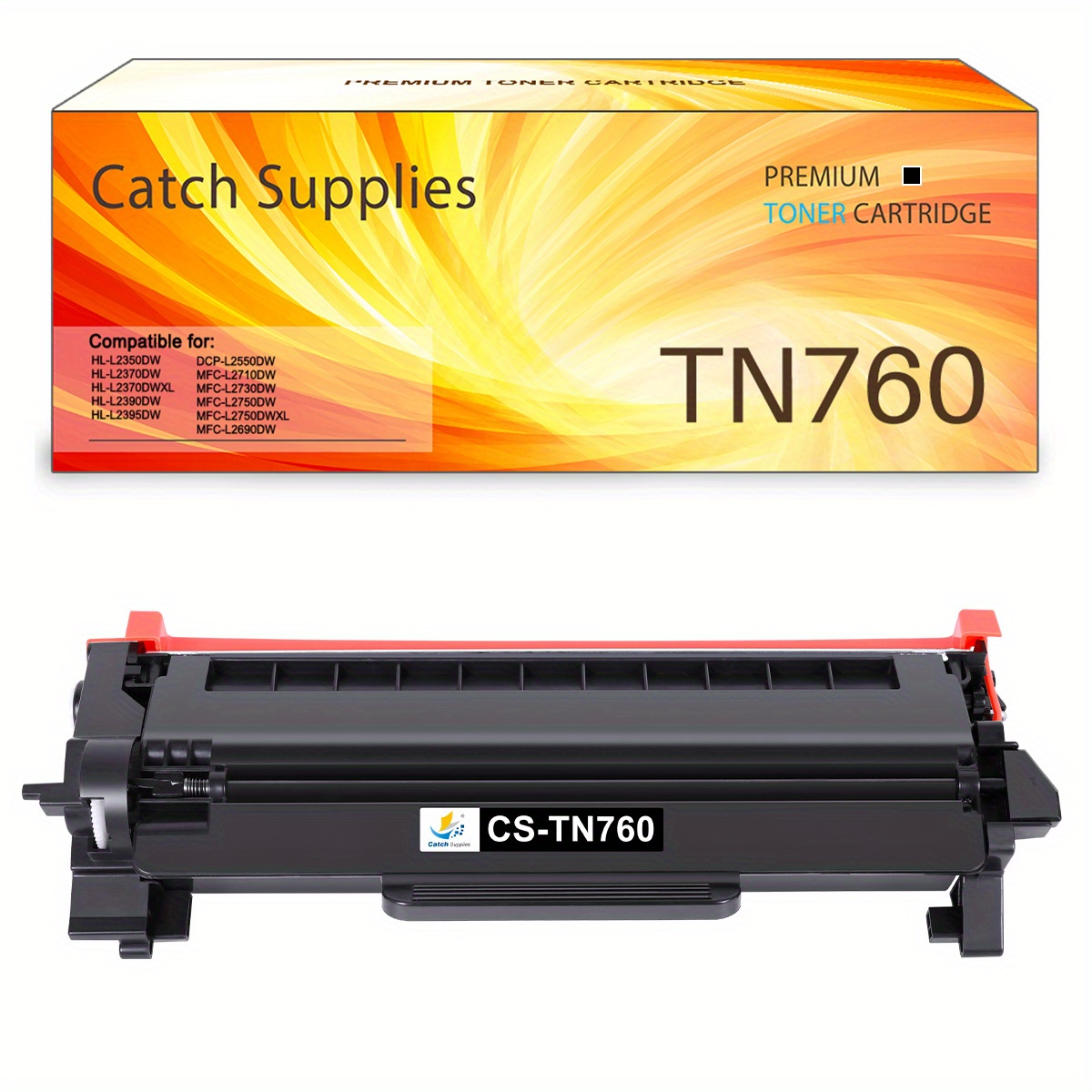 TEMU 1 Pack Tn760 Compatible For Brother Tn760 Tn-760 730 Tn730 For Hl-l2350dw Dcp-l2550dw Mfc-l2710dw Hl-l2390dw Hl-l2370dw Hl-l2395dw Mfc-l2690dw