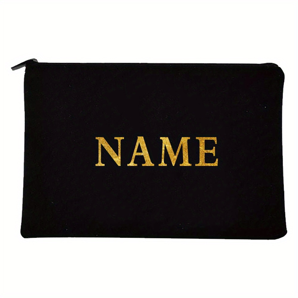 E-shop Personalisierte Namens-Make-up-Tasche für Frauen, Lehrerinnen und Brautjungfern - Reise-Kosmetiktaschen als Aufbewahrungsorganizer