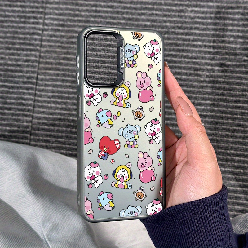 

Shockproof Silicone Phone Case With Cute Animal Design - Matte Finish Silicone Cover For Samsung Galaxy Series, Soft Back Protective Case With Enhanced Corner Protection