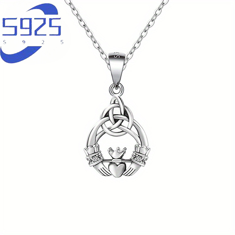 

S925 Silver Heart Pendant Necklace, Bohemian Style, -plated With Cubic Zirconia, Hypoallergenic Chain - Perfect Thanksgiving Or Christmas Gift For Boyfriend, Friend, Mother