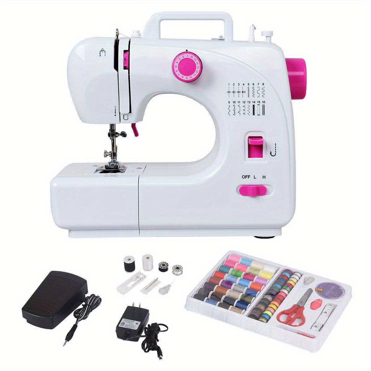 

Lifezeal 2-speed Multi-function Fashion Portable Sewing Machine W/ 16 Stitch Light