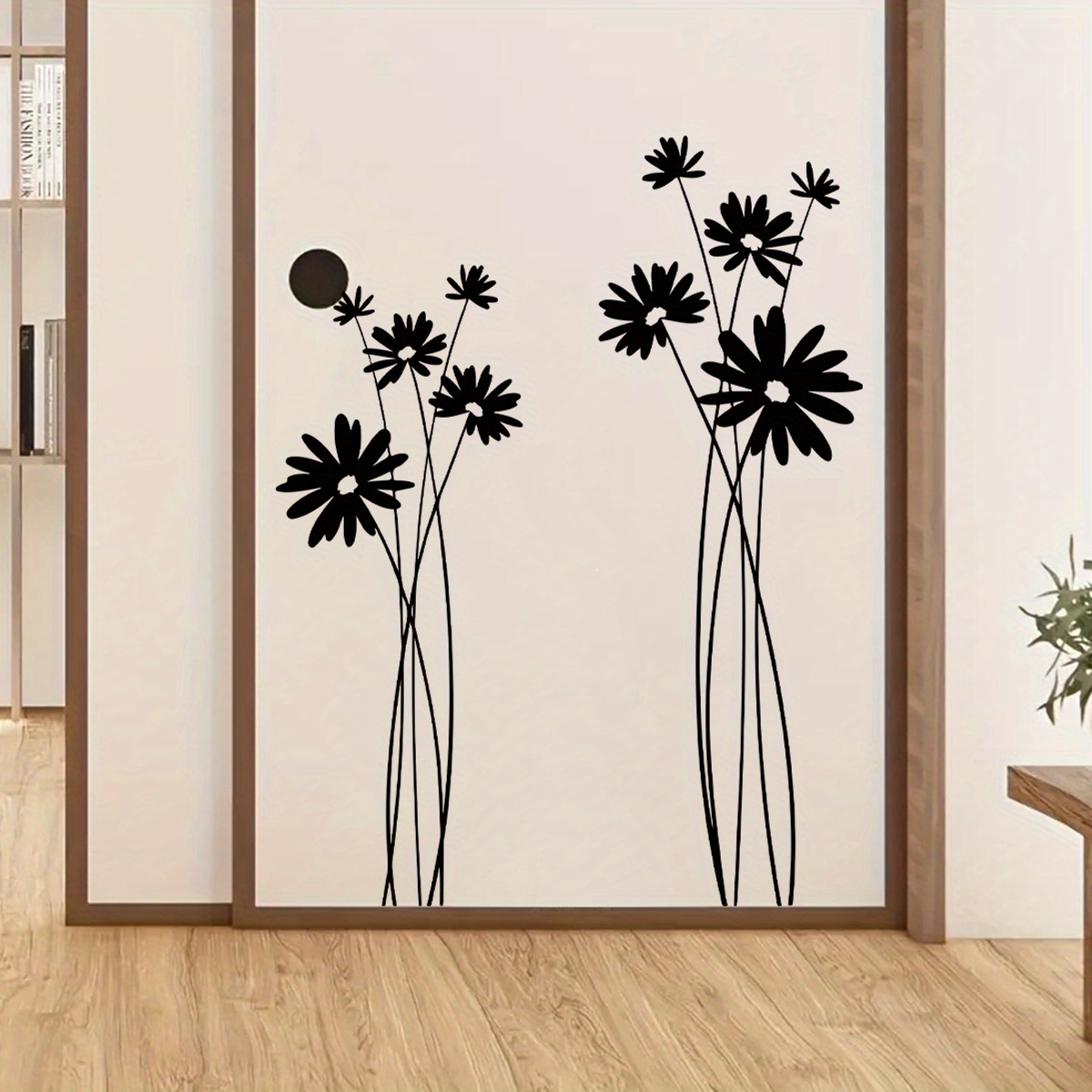 

Hand Plant Art Wall Sticker Removable For Bedroom Living Room Hallway Bedside Decoration Wall Decal