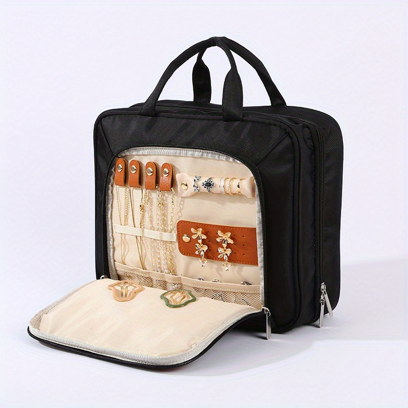 

Hanging Toiletry Bag - Makeup Bag Set Rod Jewelry Bag