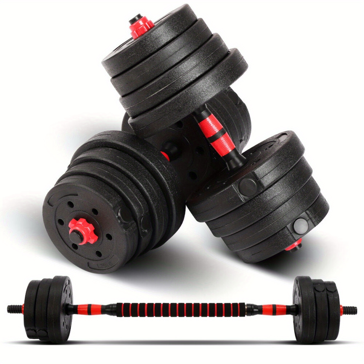 Hantelset 30 kg Kurzhanteln Langhantel Set Hantel Hantelscheiben Krafttraining