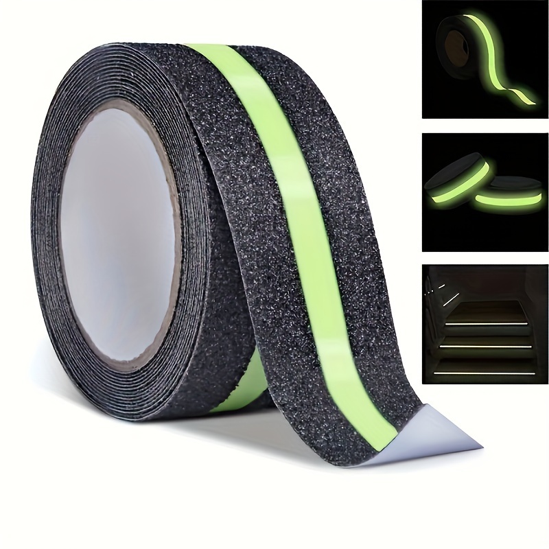 

Glow-in-the-dark Anti-slip Tape, 118.11" X 1.97", Heavy-duty Grip For Stairs & Steps, Indoor/outdoor Safety Adhesive With Luminous Safety Tape For Stairs