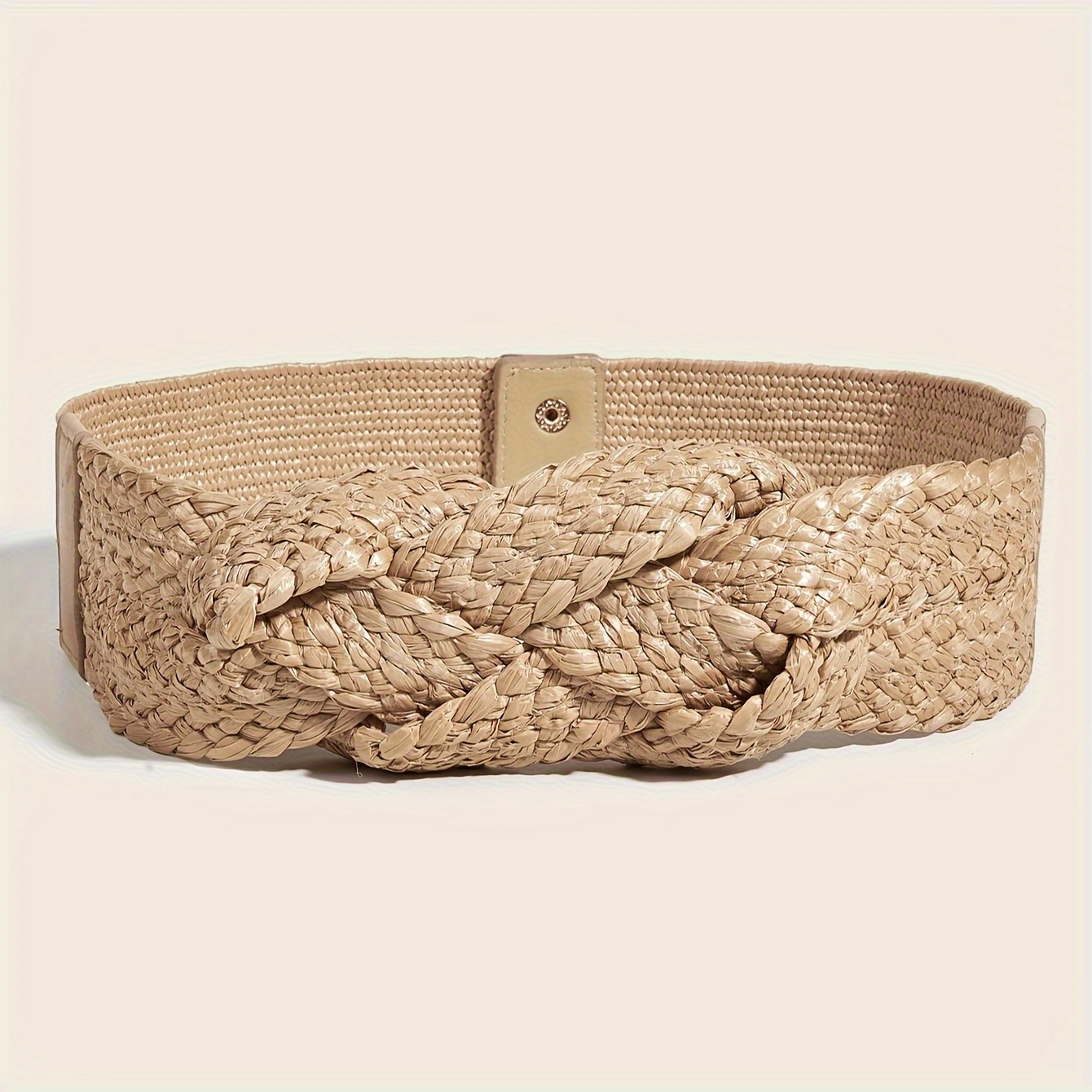 

Pack Of 1 Boho Chic Stretch Belt - Fashionable Woven Style For Casual Versatility - Adjustable Elasticity For Beach, Outdoor And Everyday Wear