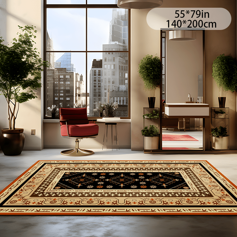 nordic minimalist printed area rug: suitable living room - Temu Australia