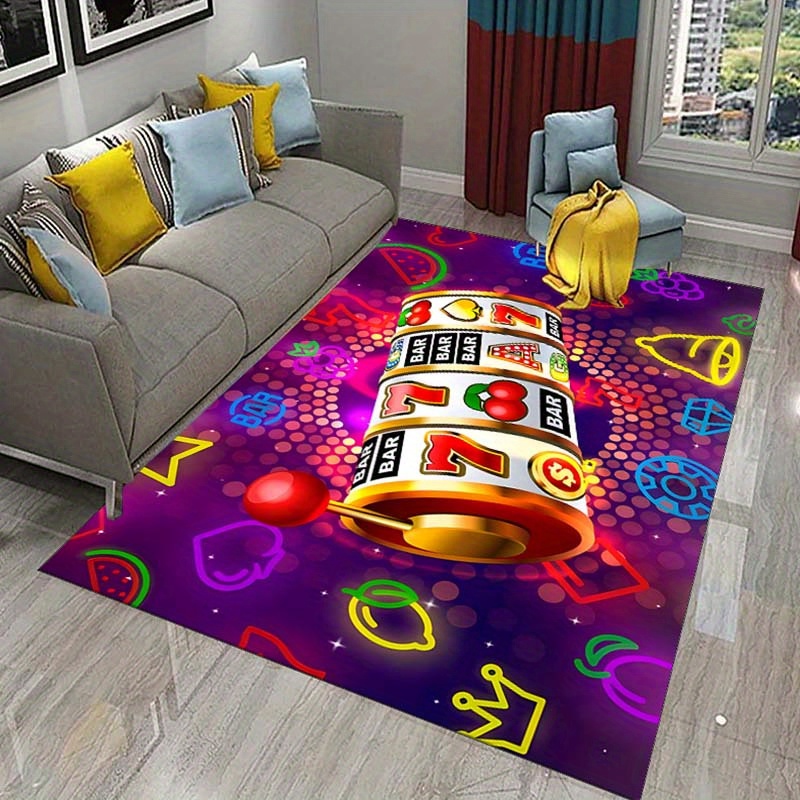 

Luxurious Crystal Velvet Classic Casino Carpet - Perfect For Living Room, Bedroom, Gaming Area & Dorm Decor, 800g/m2, Polyester