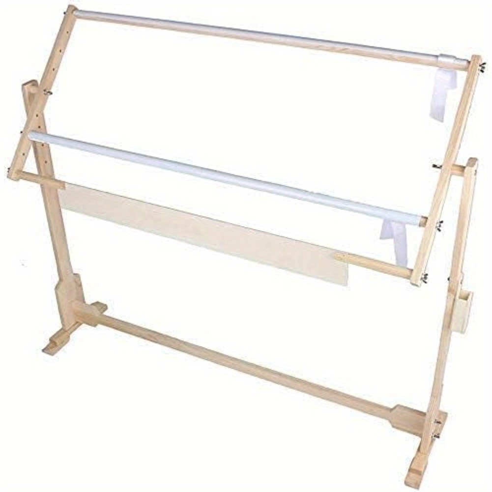 

Quilting Frames For Hand Quilting, Stitch Stand Embroidery Hoop Stitch Frame Stand Wooden Quilting Rack Floor Stand Adjustable Needlework Stand 360°rotation Cross Stitch Frame With Scroll Frame