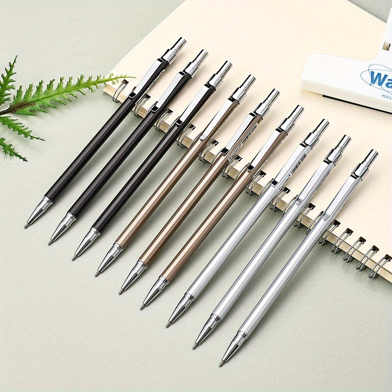 

6-pack Premium Metal Mechanical Pencils, 0.5mm Fine Point, Smooth Writing For Office & School - Assorted Colors Colored Pencils Pencil Holder For Desk