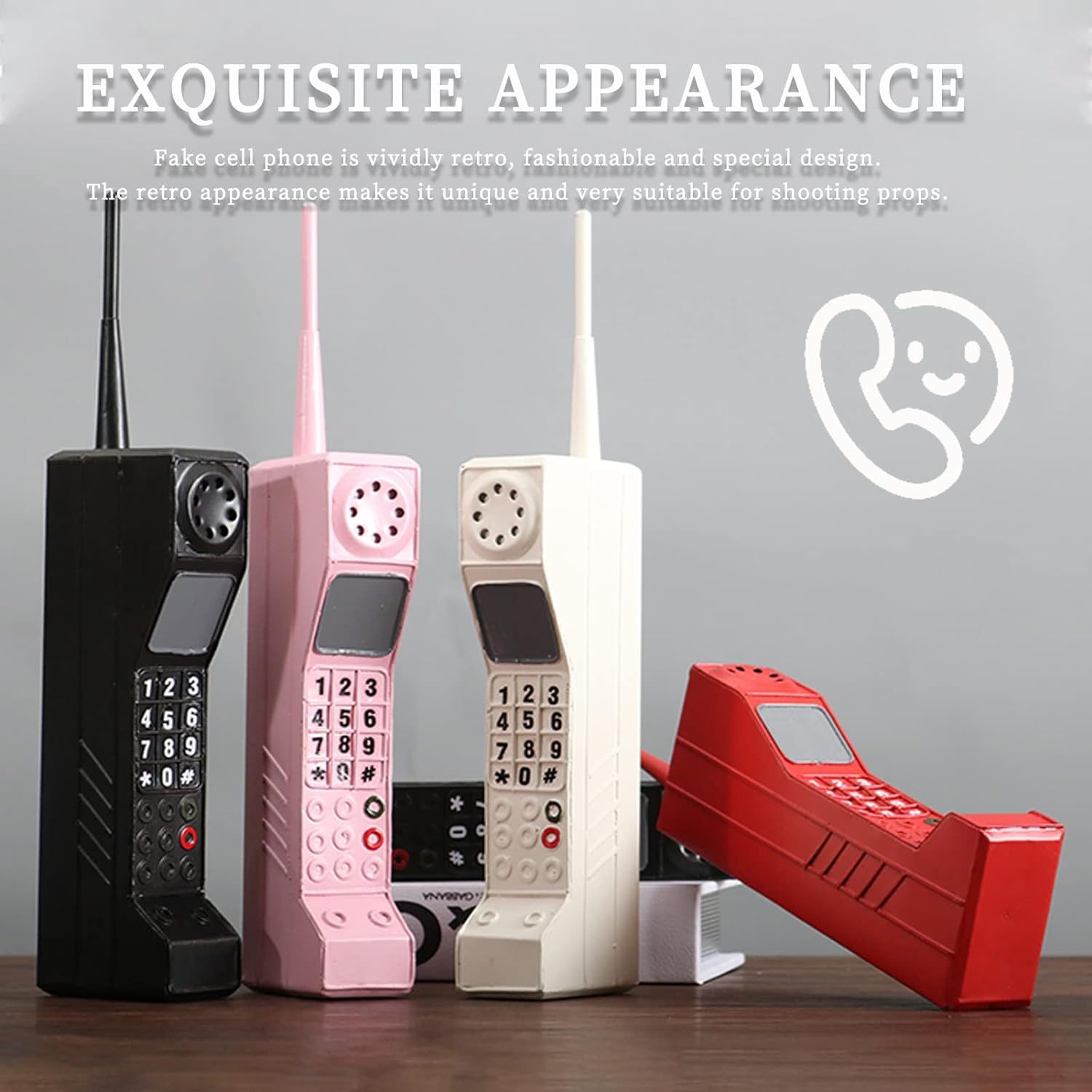 

90s Phone Prop, Cell Phone Ornament, Retro Phone Prop, Retro Mobile Phone Model, For Home Living Room Decor Desktop