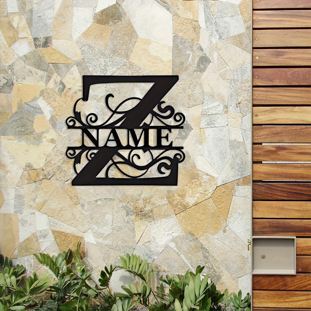 

1pc Custom Bohemian Black Customizable Wooden Sign, Personalized Split Letter Wooden Craft Sign, Customized Letters, Perfect Gift For Friends And Family, Wall Art, Home Decoration