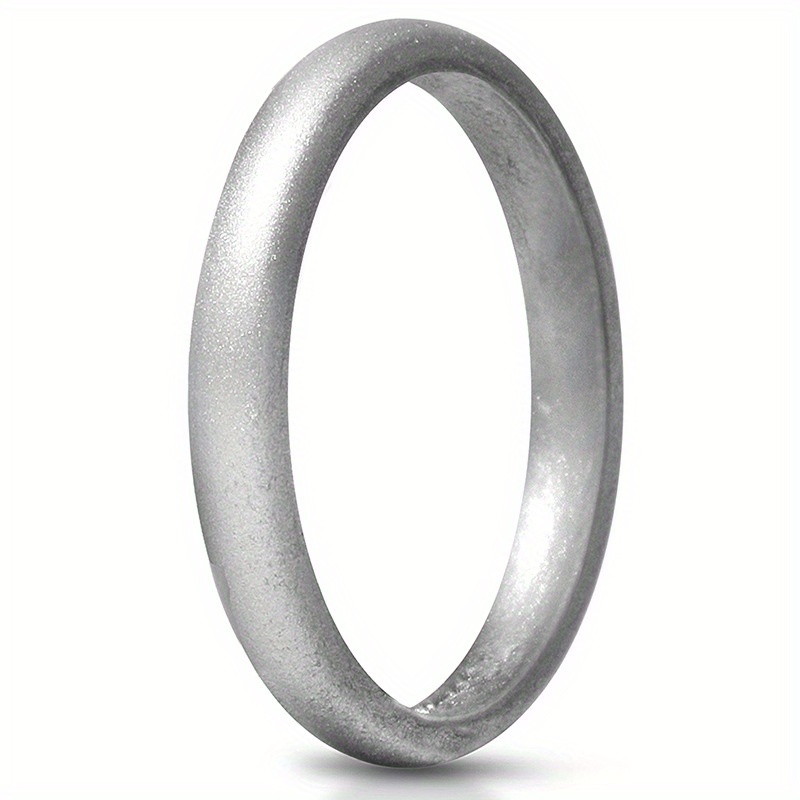 3pcs Sports Silicone Ring Set Comfortable Durable Wedding Gift Women