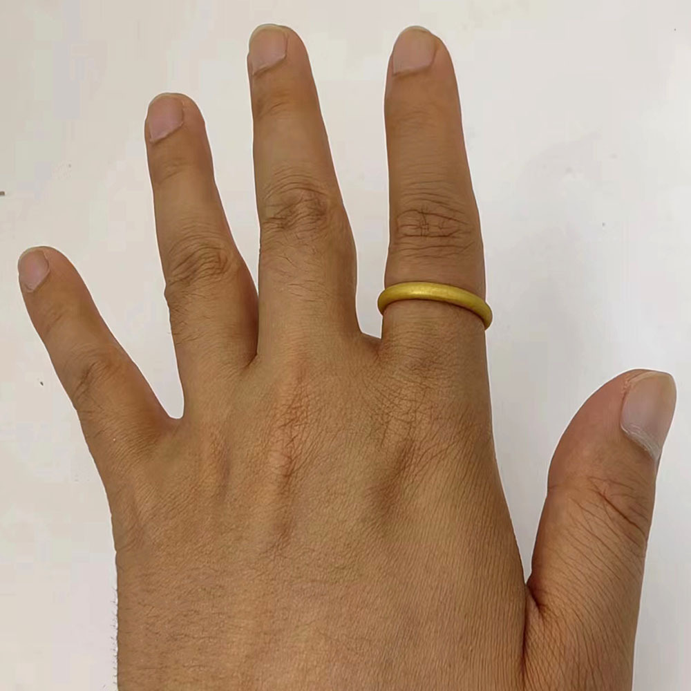 3pcs Sports Silicone Ring Set Comfortable Durable Wedding Gift Women