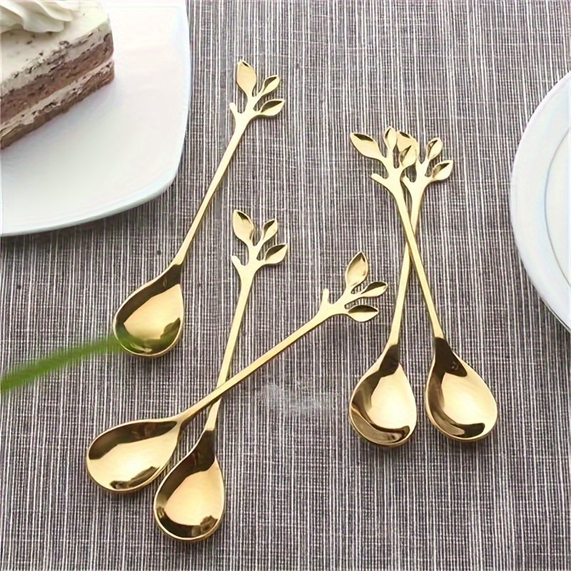 elegant stainless   spoon set 4 7 inches   coffee tea dessert and appetizer   kitchen essential   polished details 3