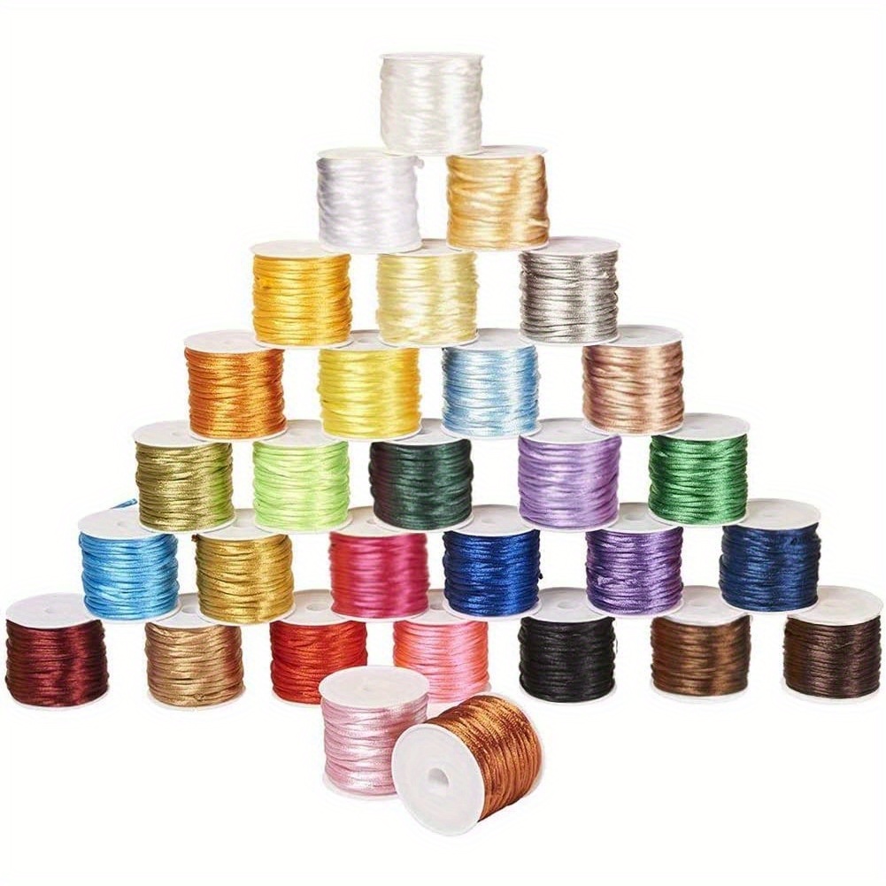 

1set 30rolls Nylon Thread Color 2mm About 10m/roll