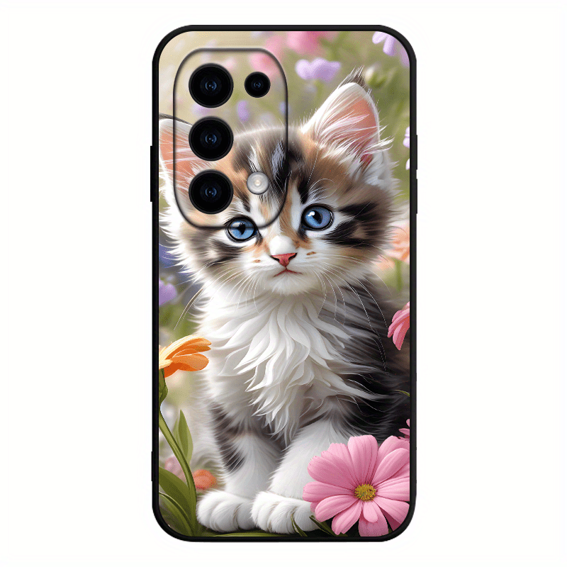 TEMU Cat Soft Tpu Shockproof Phone Case For Oppo A1 A3 A8 A12 A12s A15s A16 A16s A16k A31 A33 A35 A39 A52 A53 A53s A54 A54s A55 A57 A57s A57e A59 A71