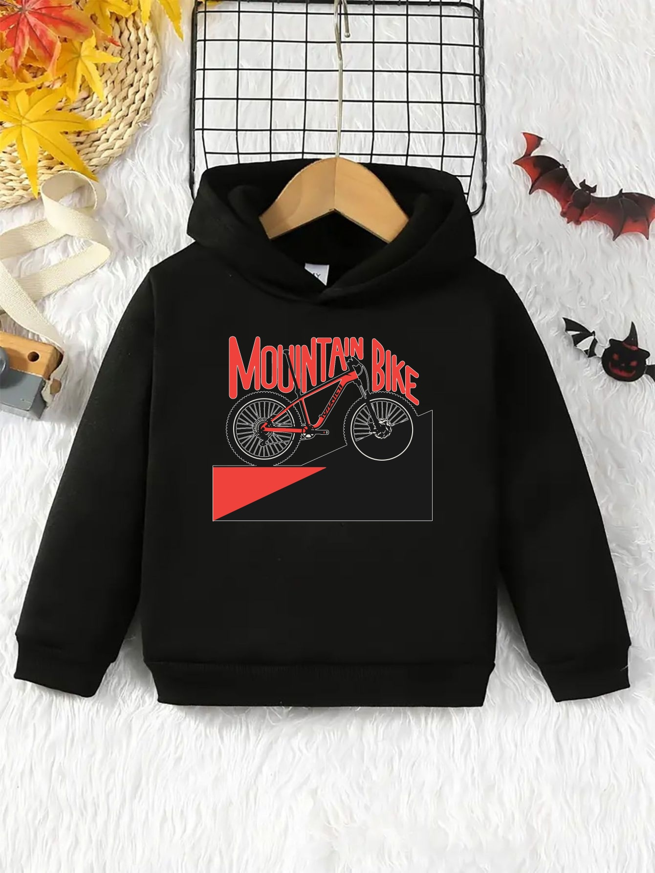 sudadera capucha gráfica bicicleta montaña niños jersey Temu Uruguay