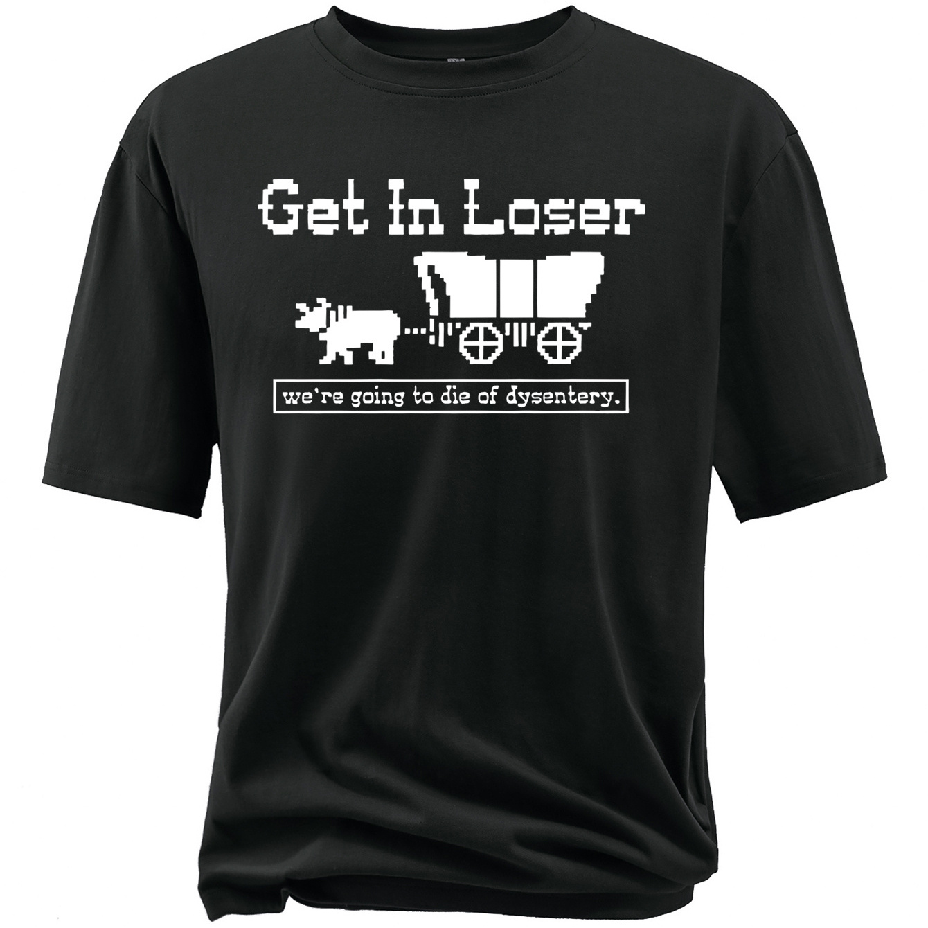 

Get In Loser Print Plus Size Men's T-shirt, Athletic Casual Breathable Outdoor Comfy Tees, Big & Tall Guys