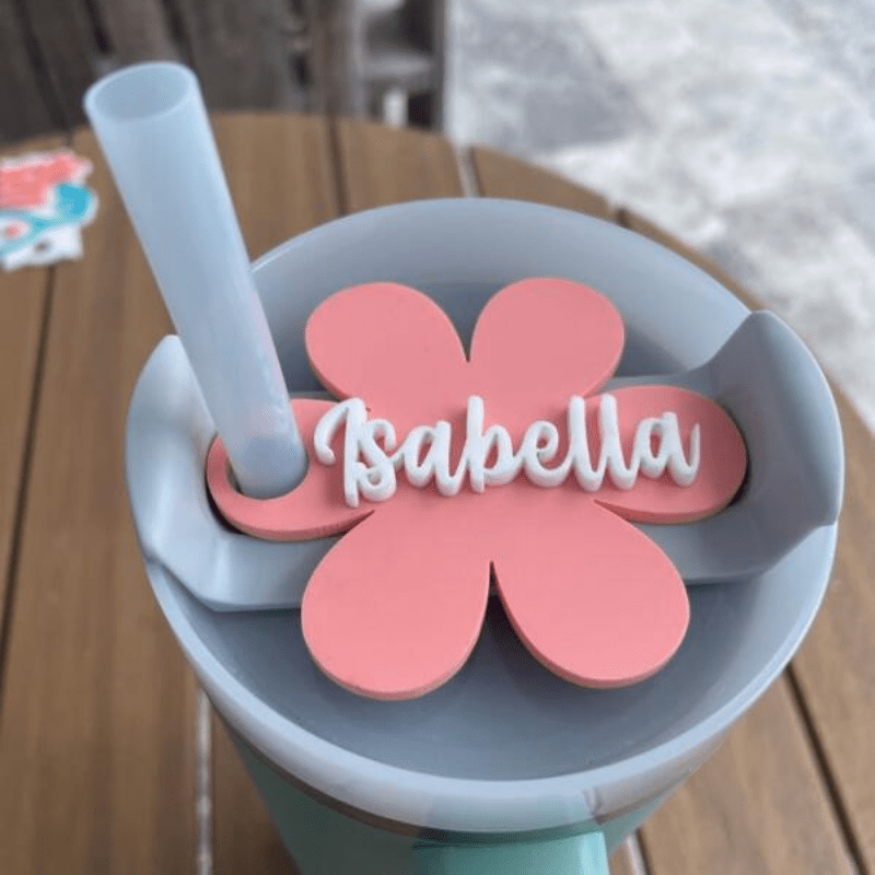 

Personalized Acrylic Tumbler Name Plate Tag - Custom Text For 40oz/30oz/20oz Cups, Handmade Accessory, Ideal Gift - 1pc