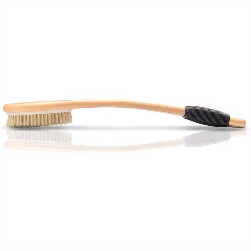 ergonomic bath brush with long handle   exfoliating scrubber for wet or dry use non   Product details 0