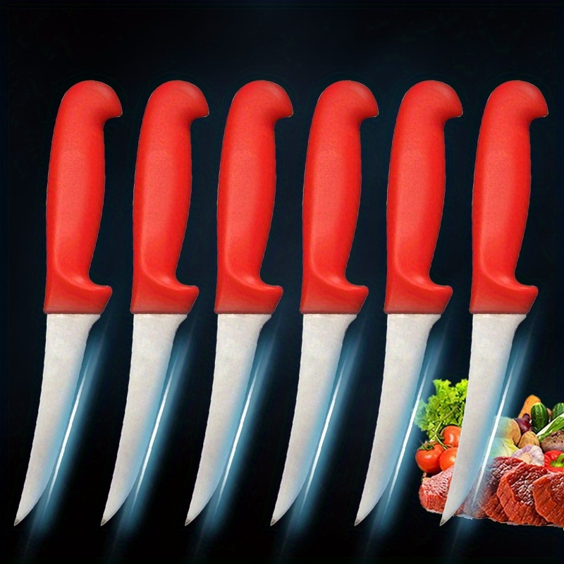 

6pcs Kitchen Knife Stainless Steel Peeling Knife Fruit Vegetable Fish Meat Cleaver Kitchen Paring Knives Cooking Butcher Knives Utility Knife Boning Knife Sharp Chef Knife