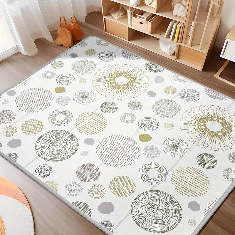TEMU Children Play Mat 79x71, Extra Large Children Mat For Floor, Foldable Play Xpe Foam Mat, Reversible Crawling Mat For Children, Waterproof, Safe