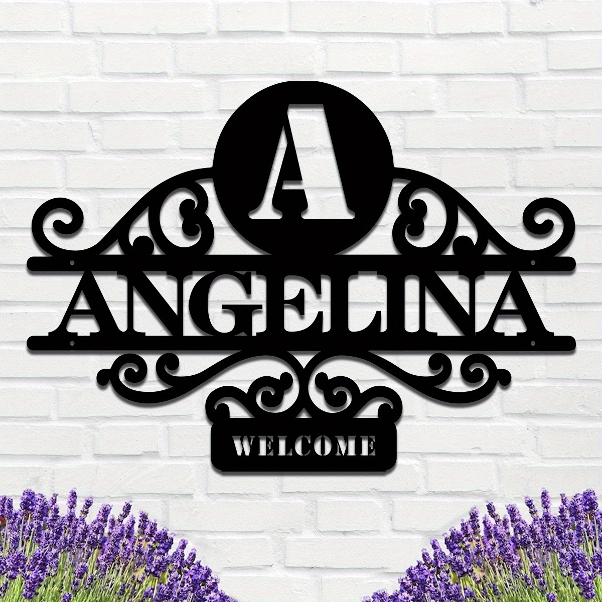 

1pc, Personalized Metal Monogram And , -mounted For , Personalized