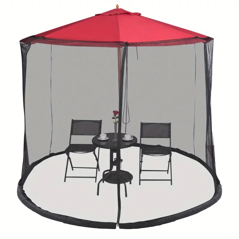 9 10ft umbrella table screen cover mosquito bug - Temu 9 10ft umbrella table screen cover mosquito bug - Temu