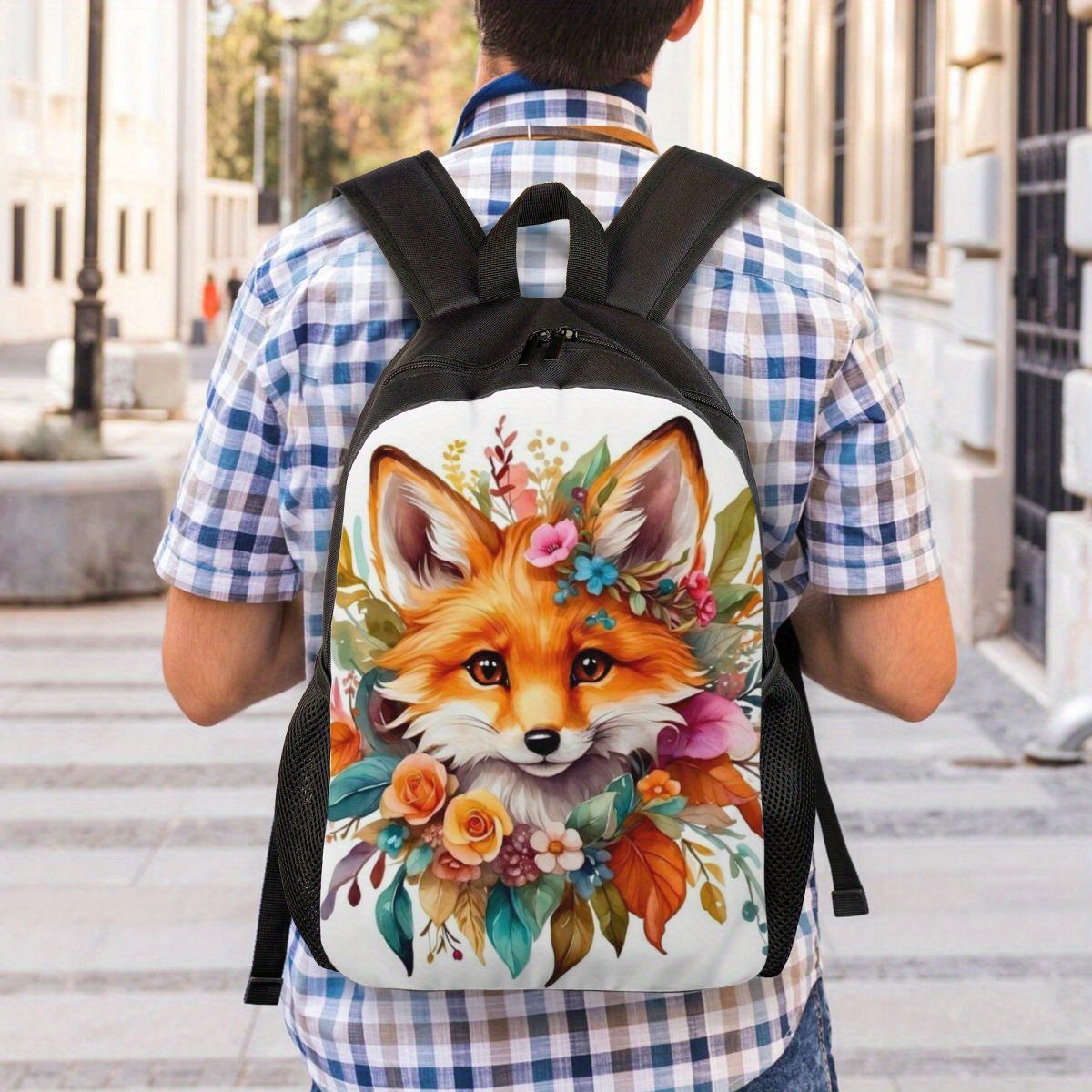 Fox print backpack hotsell