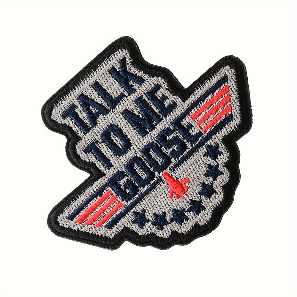 

3pcs "talk To Me Goose" Patch For Men, Fun Tactical Military Patch, For Jackets, Coats, Jeans, Hats, Socks