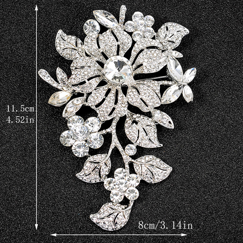 

Elegant & Luxurious Plant Flower Brooch, Autumn And Winter Fashion, Exaggerated Jewelry, Clothing Accessory
