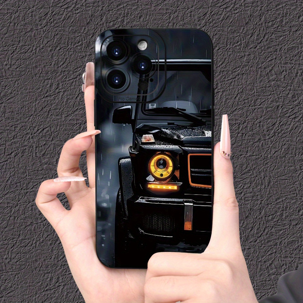 

Cool Car Print Phone Case, Tpu Material, Matte Finish, Camera Protection, Unisex Design, Gift Compatible With Iphone 15/14/13/12/11/xs/xr/x/7/8/plus/pro/max/mini