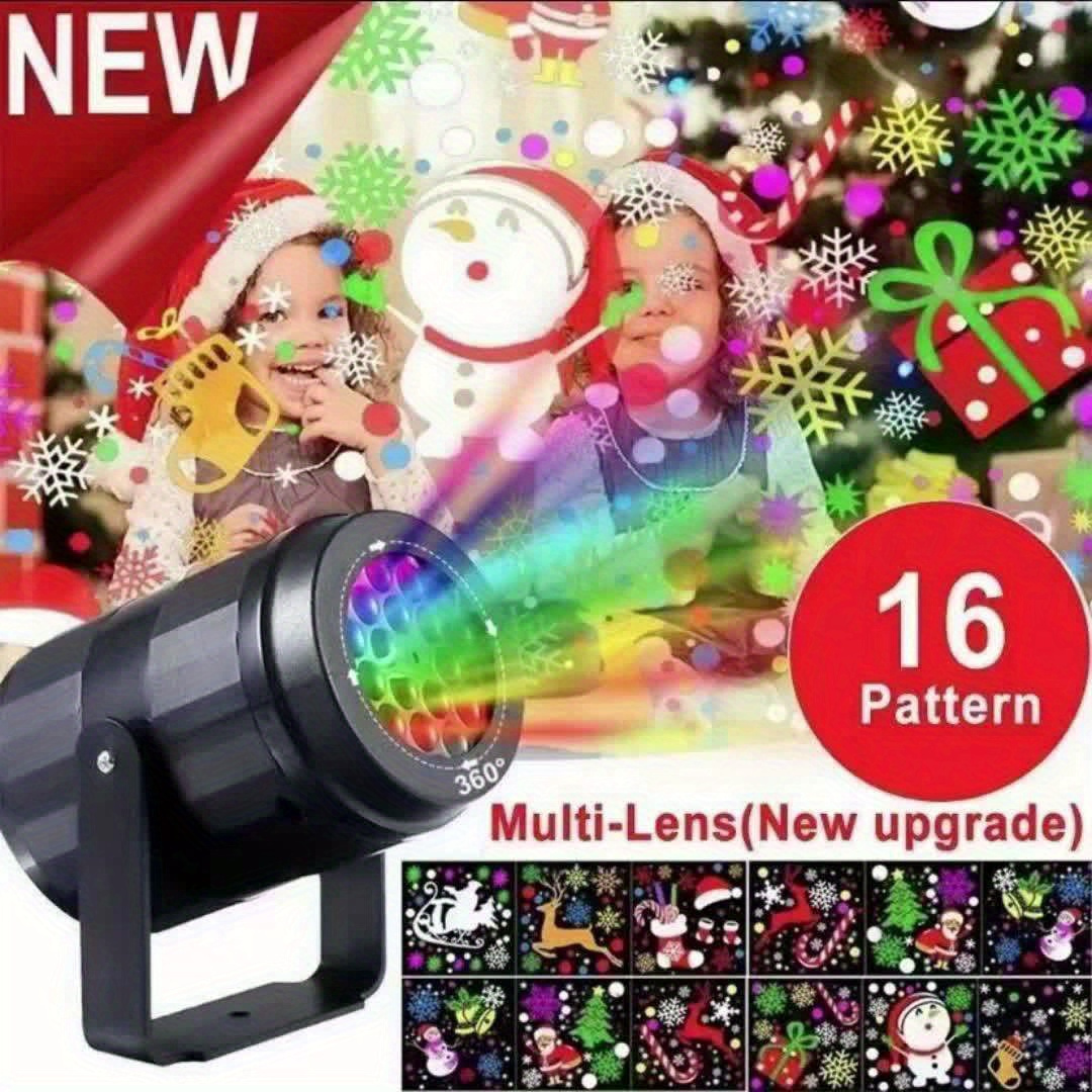 16 Patterns Christmas Projector Lights - Indoor Outdoor LED Decorations with Remote Control, Timer,for Xmas Holiday Party,Wedding, Garden, Home Decor_voghion.com