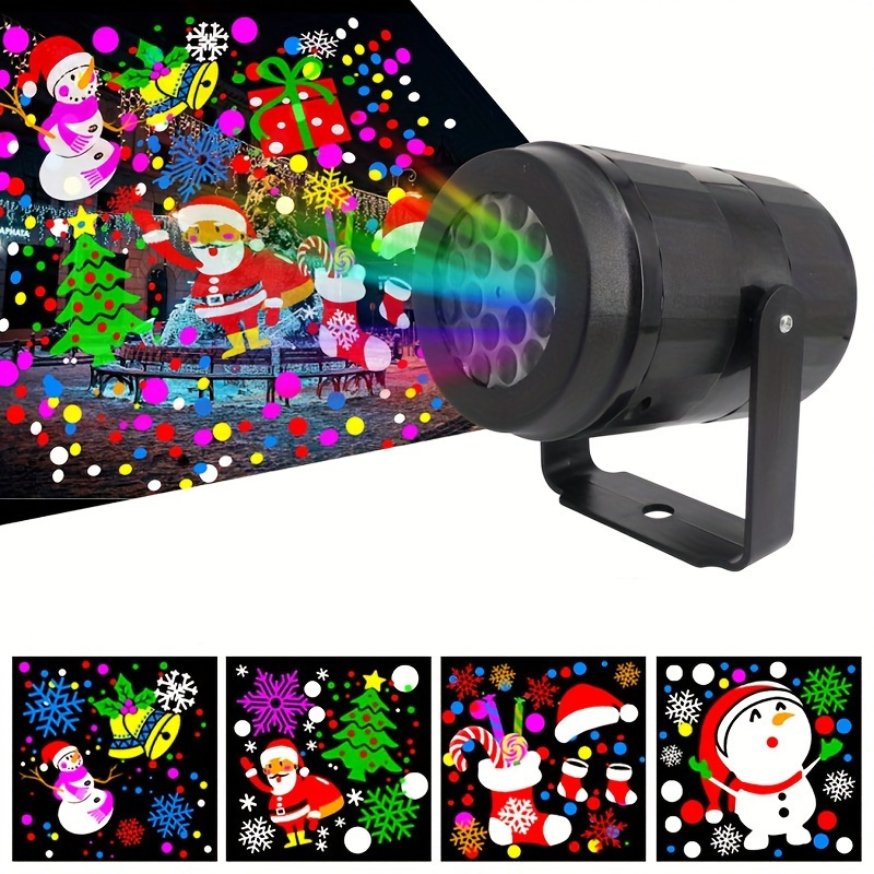16 Patterns Christmas Projector Lights - Indoor Outdoor LED Decorations with Remote Control, Timer,for Xmas Holiday Party,Wedding, Garden, Home Decor_voghion.com