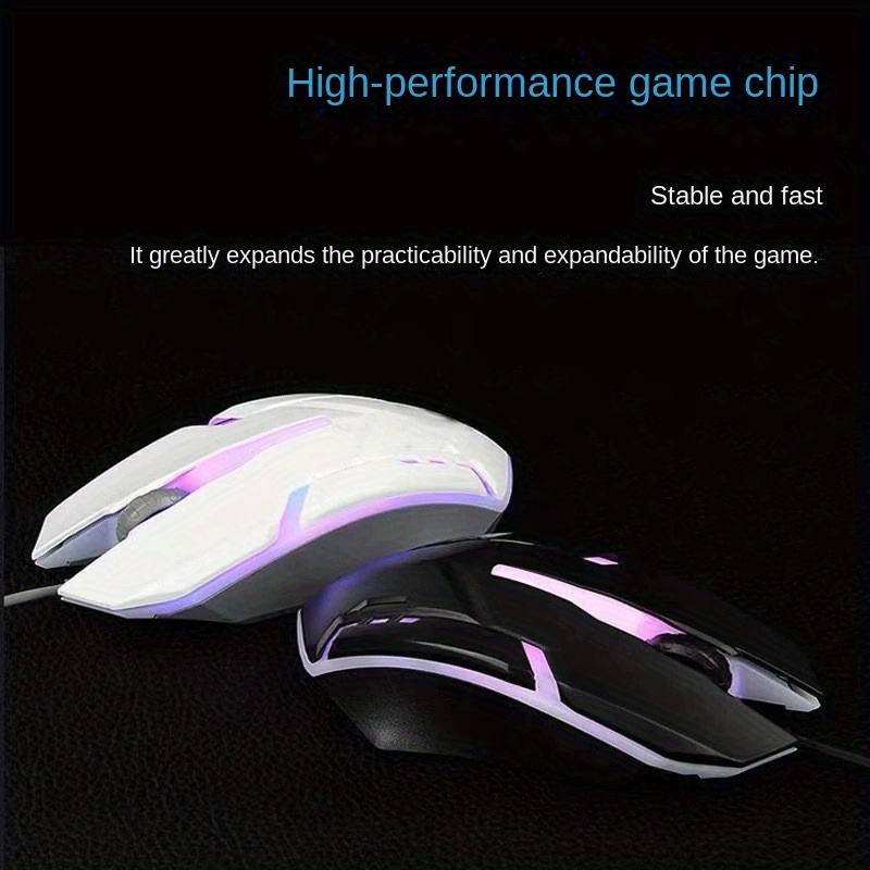 

Usb Wired Mouse For Home, Office And Business Use, Ergonomic Wired Mouse With 7 Color Led For Home And Office Use