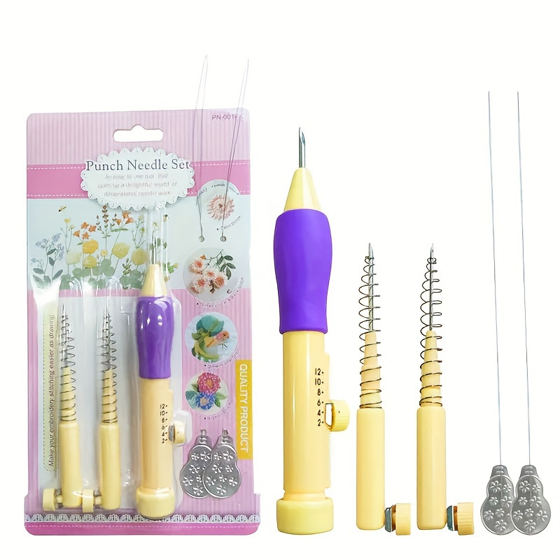 

Set Of 5 Adjustable Embroidery Needles For Handicrafts - Diy Projects