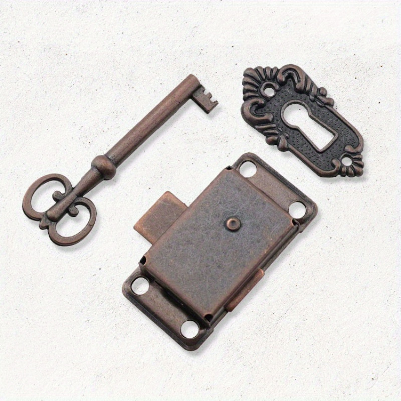 Vintage-style Iron Door Lock With Key - Options, Perfect For Jewelry Boxes & Cabinets