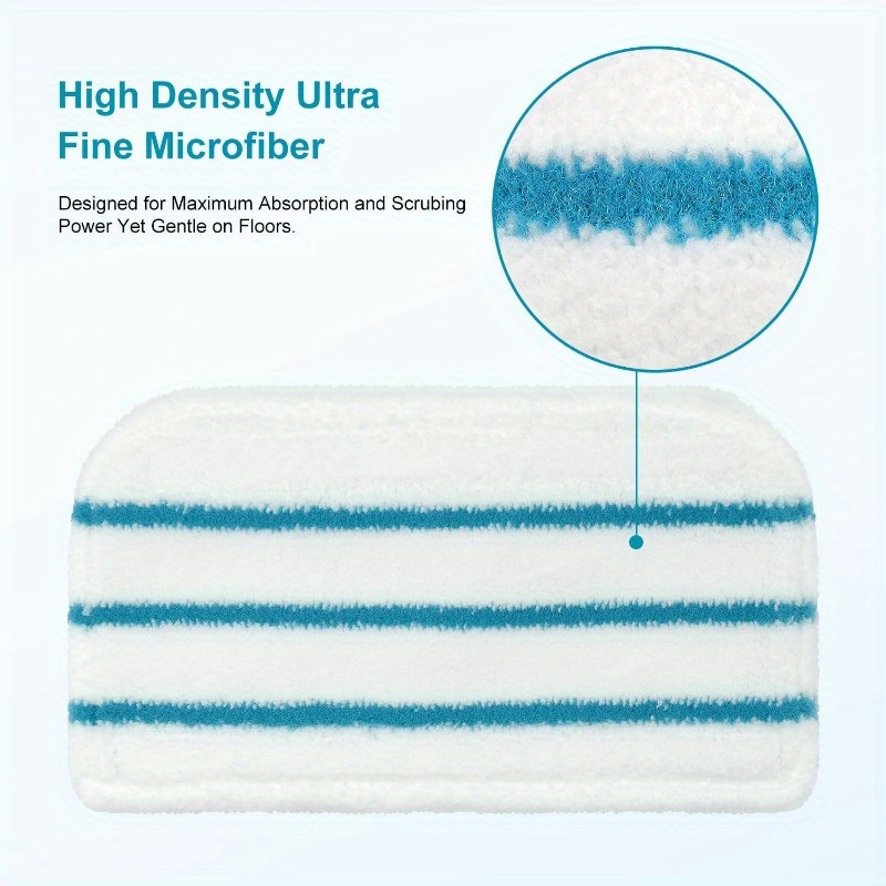 5 pack washable microfiber and nylon steam mop cleaning pads compatible with black decker steam mops  1600  1610  1620  1630  h1621  1300fx  1321  1361sg cloth floor attachment vacuum accessories details 3